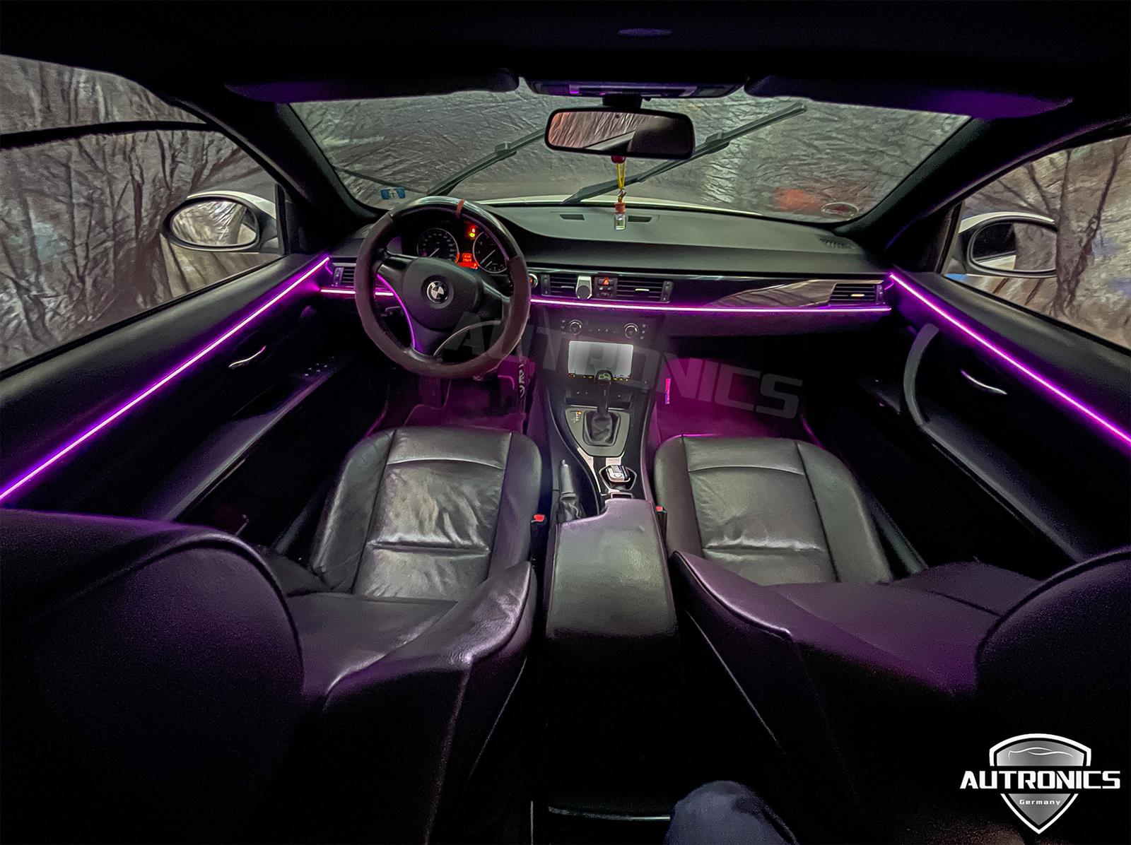 Ambientebeleuchtung Nachrüsten im Auto Innenraumbeleuchtung Beleuchtung geeignet für BMW 3er Cabrio Coupe E92 E93 - 01