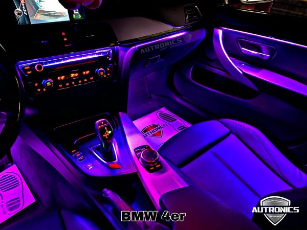 Ambientebeleuchtung Nachrüsten im Auto Innenraumbeleuchtung Beleuchtung geeignet für BMW 4er & GT F32 F33 F36 - 03