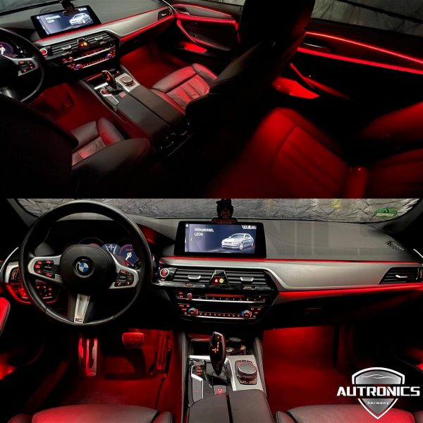 Ambientebeleuchtung Nachrüsten LED Innenraumbeleuchtung Interieur für BMW 5er G30 - 02